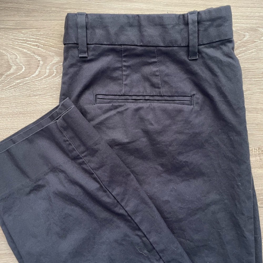 Gap Slim Cropped tapered ankle pants, dark gray, size 8